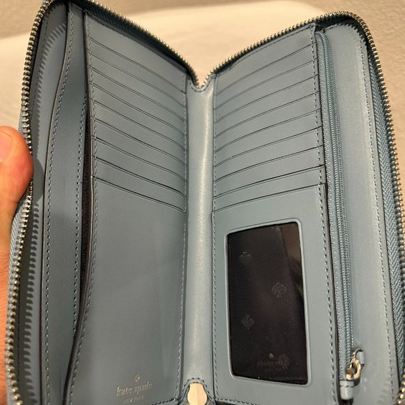Kate Spade Authentic Blue Purse and Wallet Set - Picture 7 of 11
